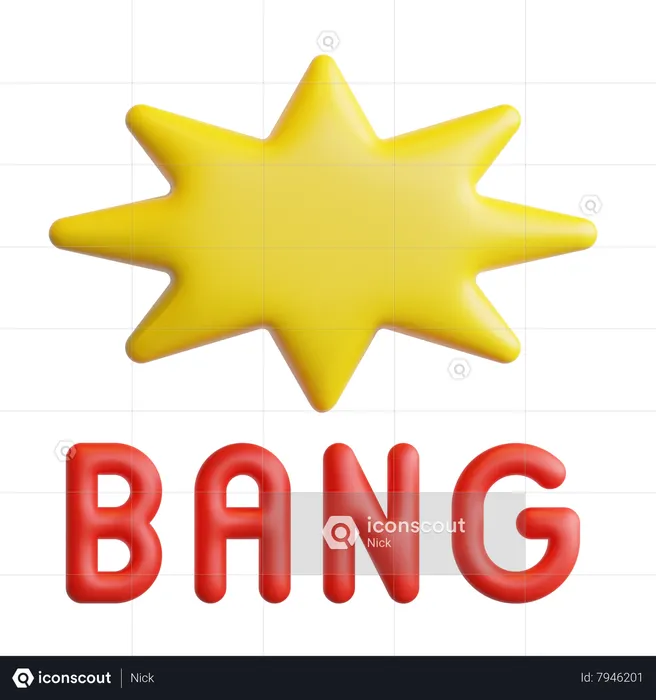 Bang Emoji 3D Icon