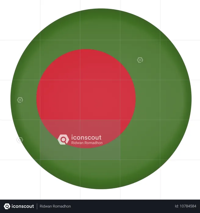 Bangladesh Flag 3D Icon