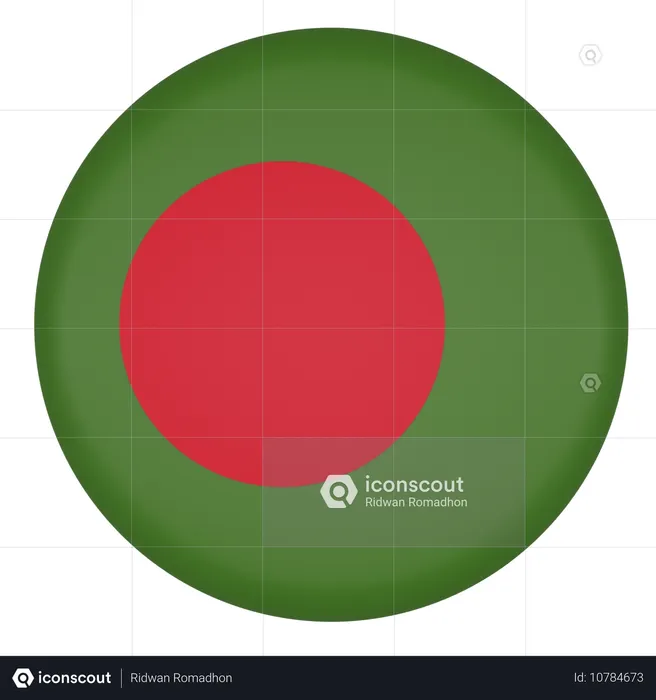 Bangladesh Flag 3D Icon