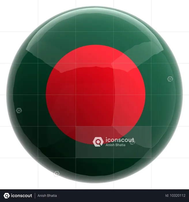 Bangladesh Flag 3D Icon