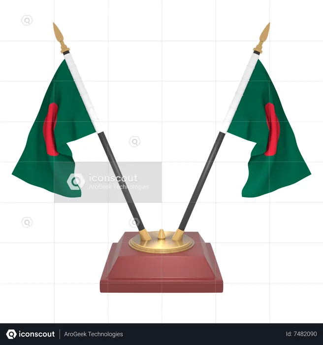 Bangladesh Flag 3D Icon