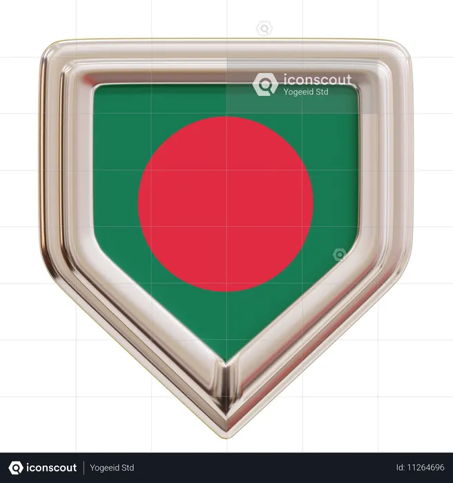 Bangladesh Flag Flag 3D Icon