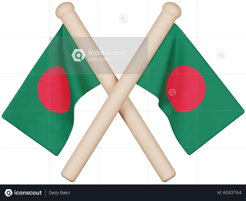 Bangladesh Flag Flag 3D Icon