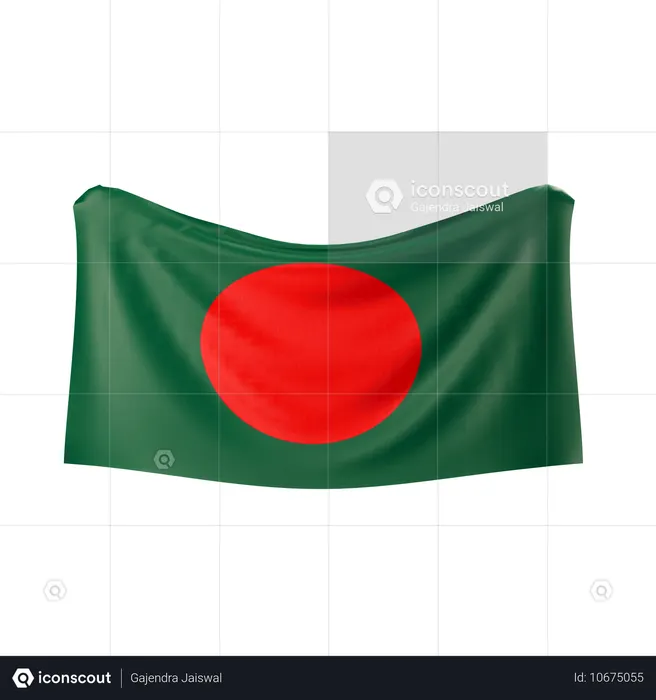 Bangladesh Flag Flag 3D Icon