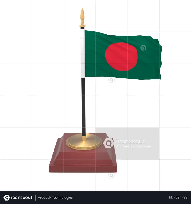 Bangladesh flag Flag 3D Icon