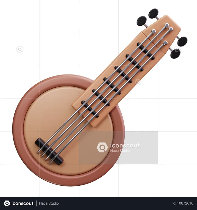 Banjo  3D Icon