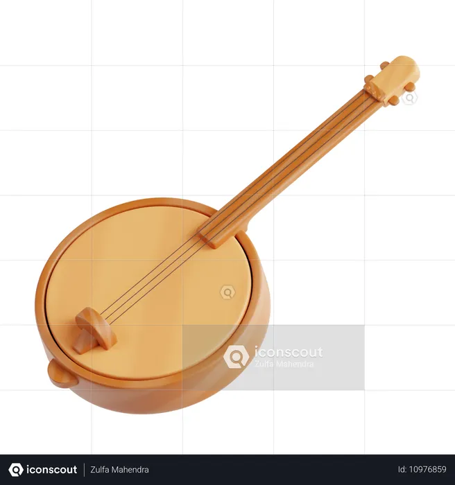 Banjo  3D Icon