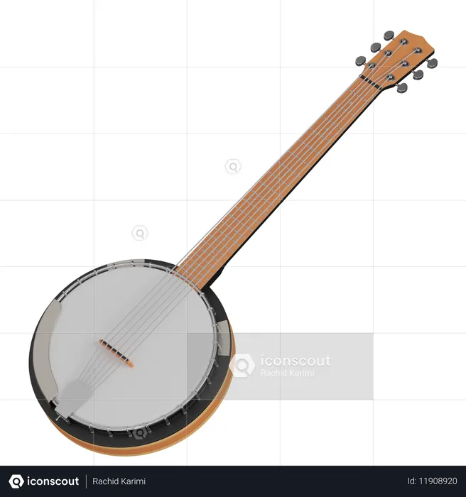 Banjo  3D Icon