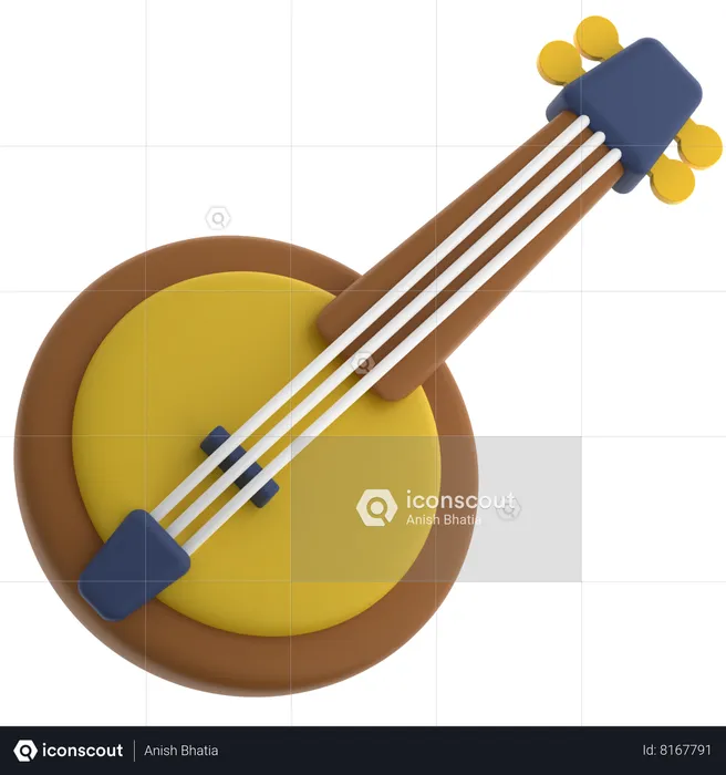 Banjo  3D Icon