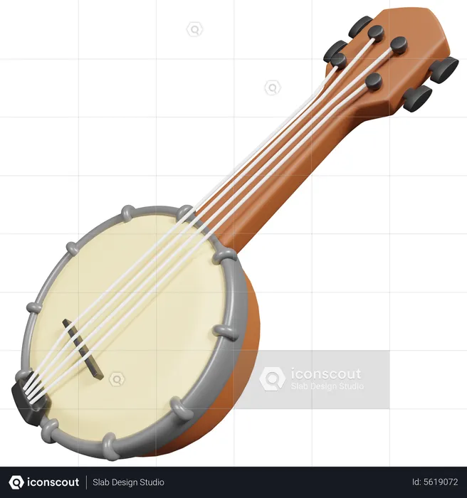 Banjo  3D Icon