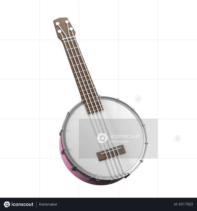 Banjo  3D Icon