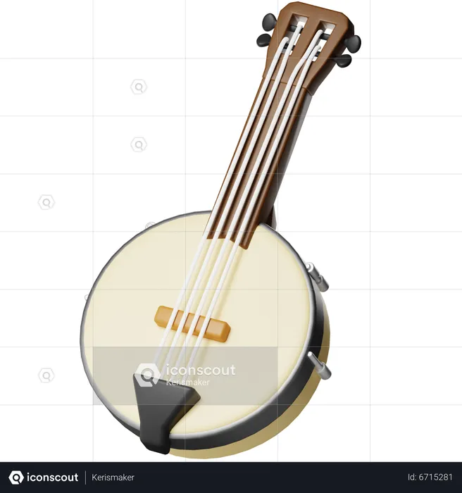 Banjo  3D Icon