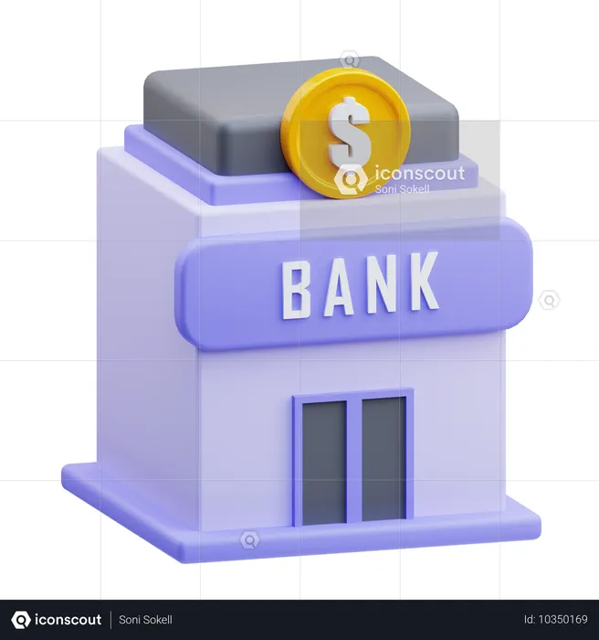 Bank  3D Icon