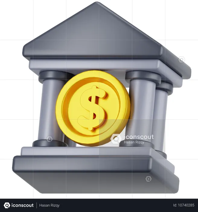 Bank  3D Icon