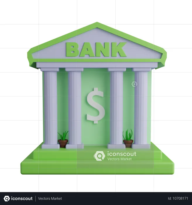 Bank  3D Icon