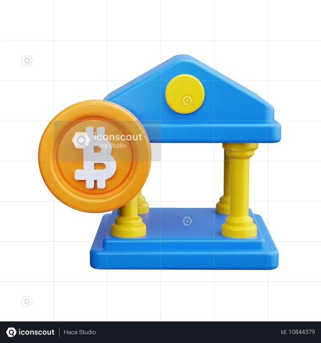 銀行  3D Icon