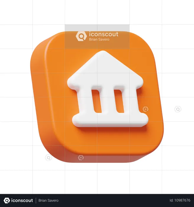 Bank  3D Icon