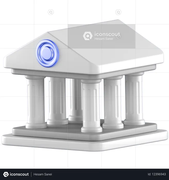 Bank  3D Icon