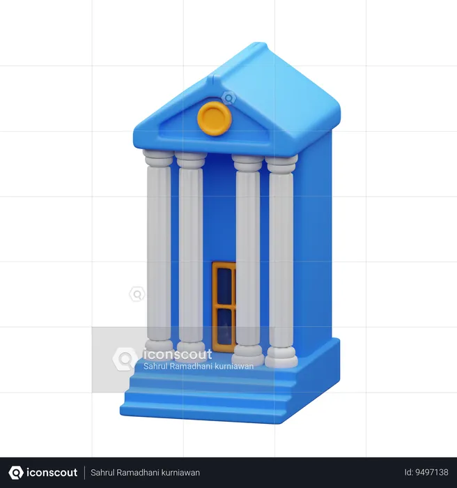 Bank  3D Icon