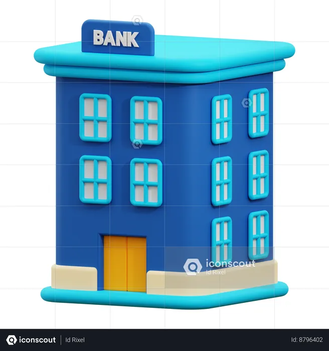 Bank  3D Icon