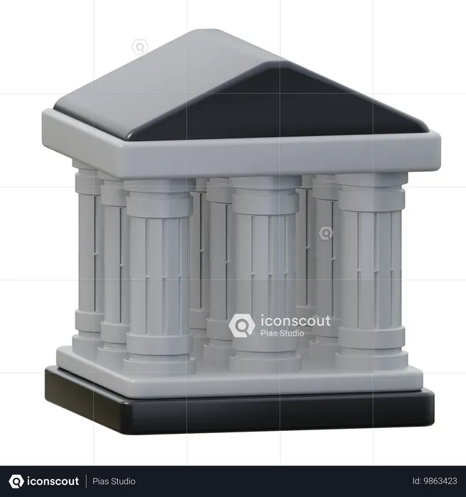 Bank  3D Icon