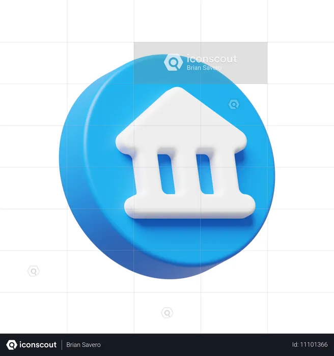 Bank  3D Icon