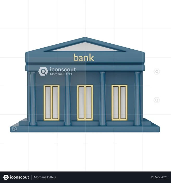 Bank  3D Icon