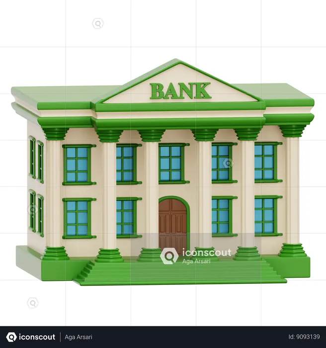 Bank  3D Icon