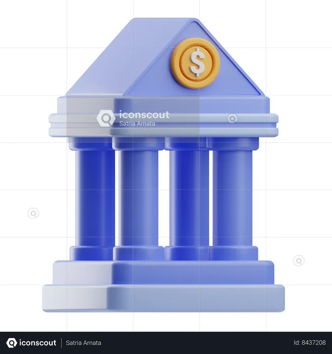 Bank  3D Icon