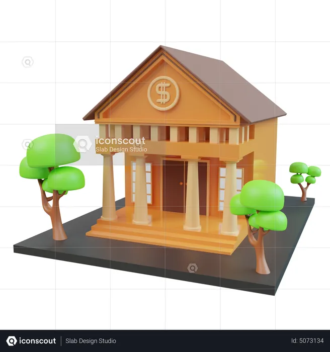 Bank  3D Icon