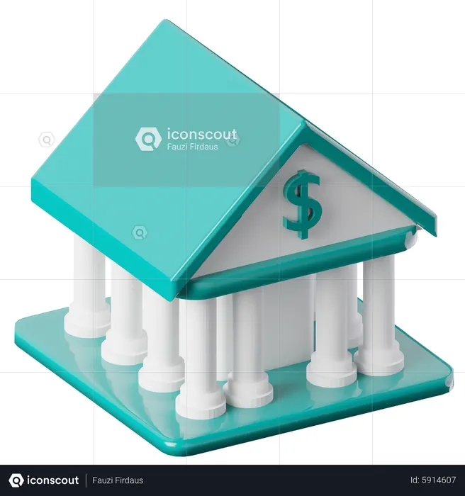 Bank  3D Icon