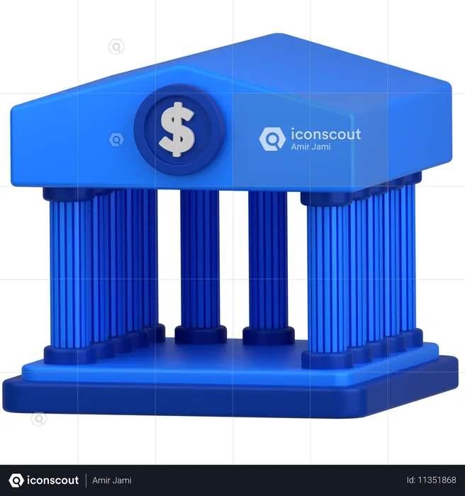 Bank  3D Icon