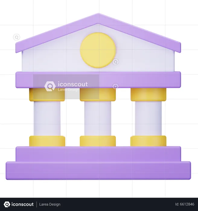 Bank  3D Icon