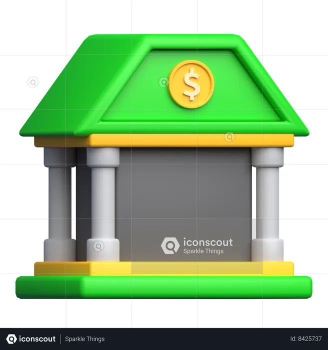 Bank  3D Icon