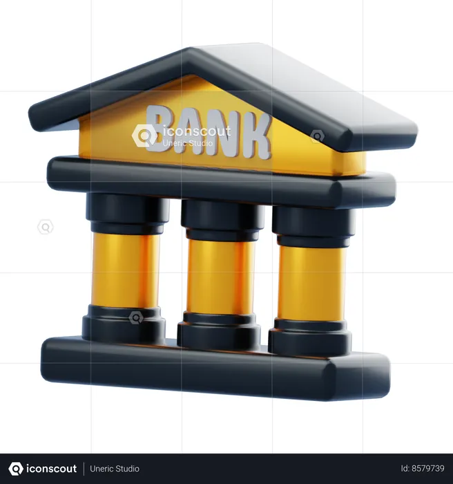 Bank  3D Icon