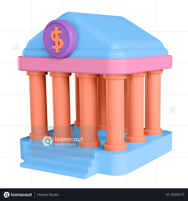 Bank  3D Illustration