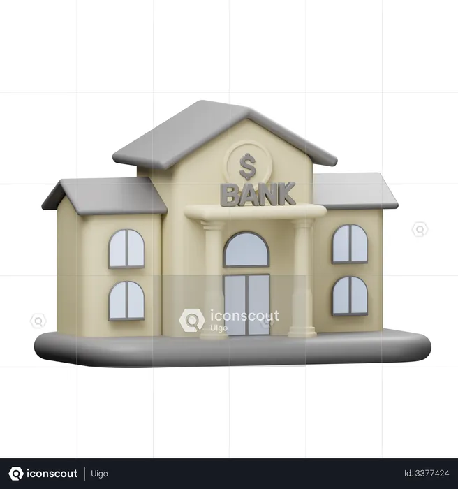 Bank  3D Illustration