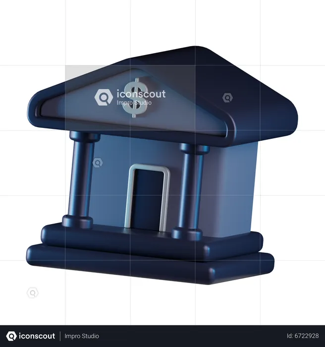 Bank  3D Icon