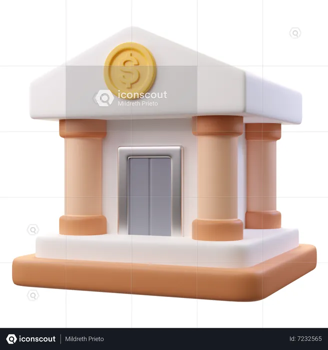 Bank  3D Icon