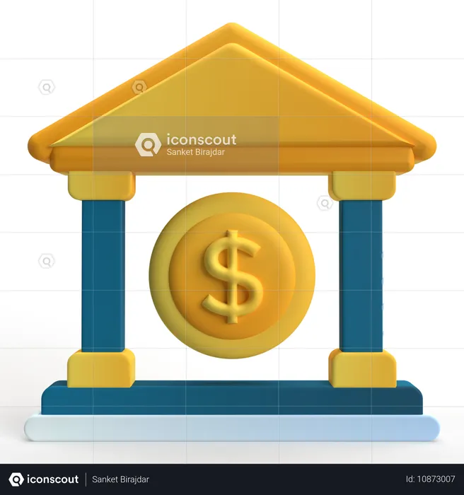 Bank Account  3D Icon