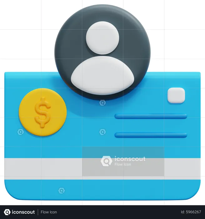 Bank Account  3D Icon