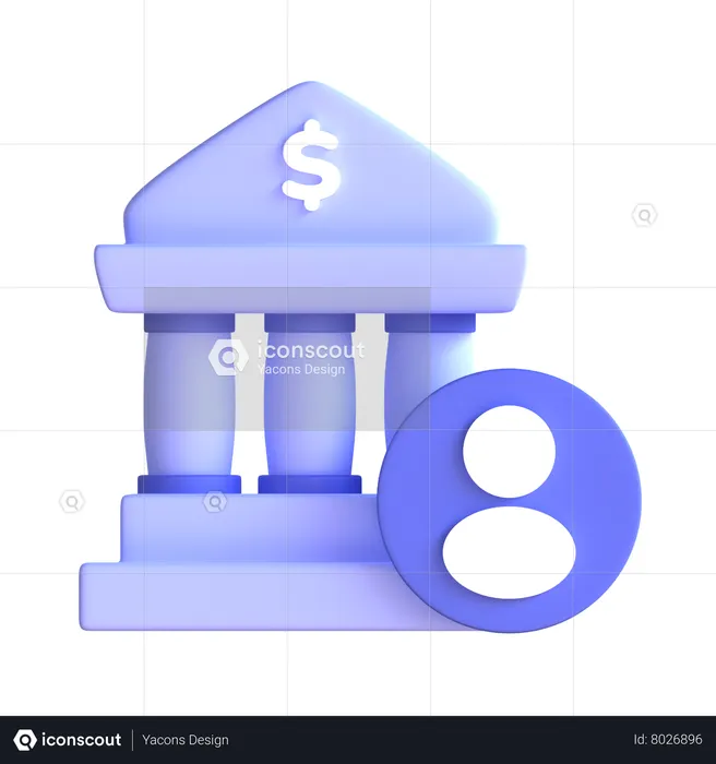 Bank Account  3D Icon