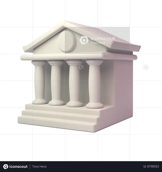 Bank Architecture  3D Icon