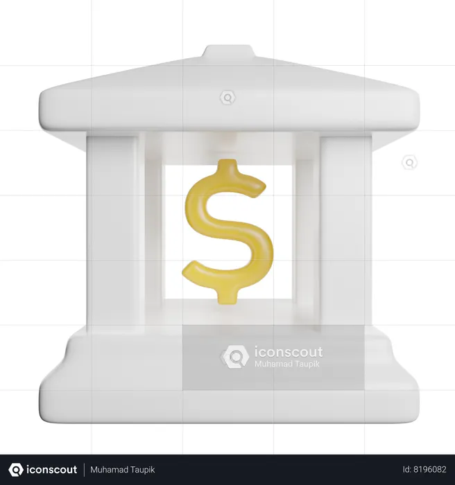 Bank Architecture  3D Icon