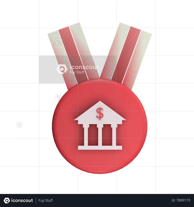 Bank Badge  3D Icon