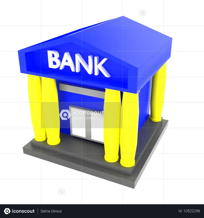 Bank building  3D Icon