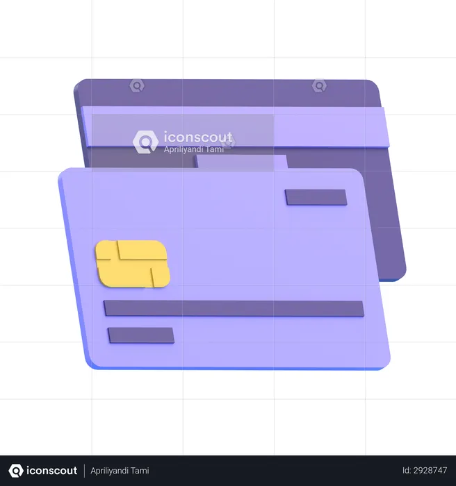 Bank Card  3D Illustration