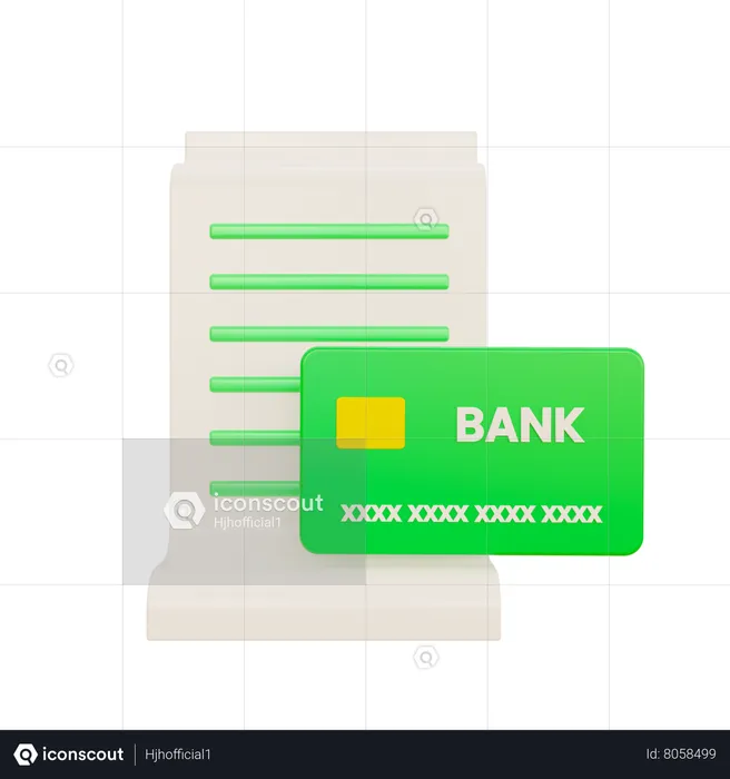 Bank Card  3D Icon