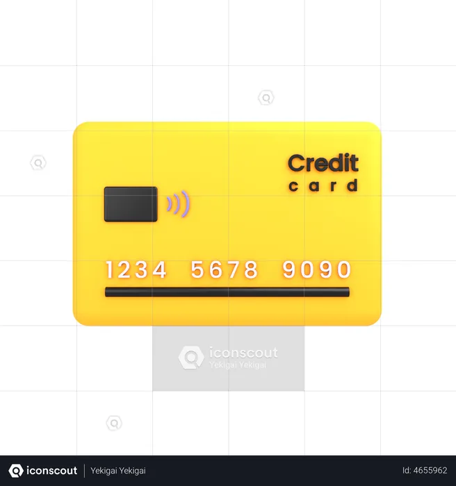 Bank Card  3D Illustration