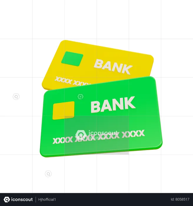 Bank Card  3D Icon